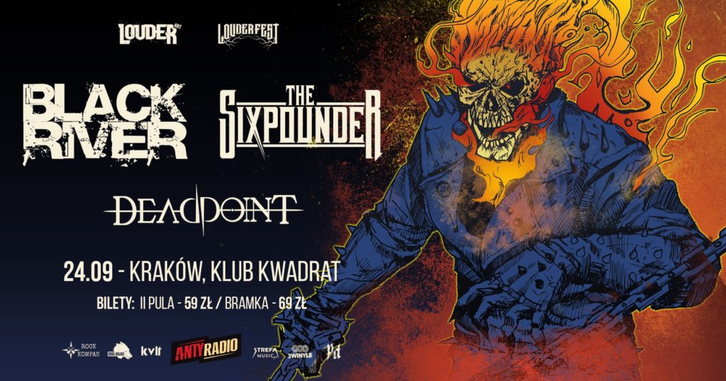 Koncert Deadpoint, The Sixpounder i Black River - Jesień z Louder Fest
