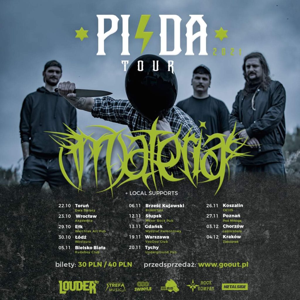 Plakat PISDA TOUR - The Materia